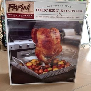 Parini chicken roaster for grill